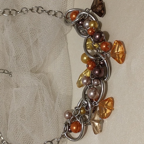 Silver Mixed Jeweled Necklace!!! - Picture 5 of 5